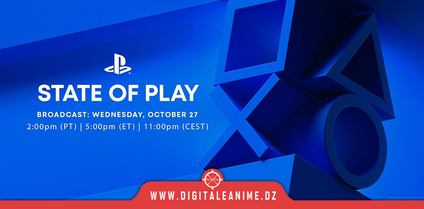  State Of Play PlayStation, 27 octobre annoncé