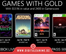 Xbox Games With Gold Pour janvier 2022 Annoncé